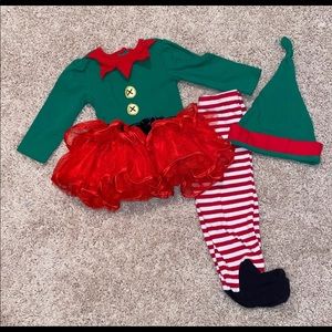 6-9 month girls Christmas outfit